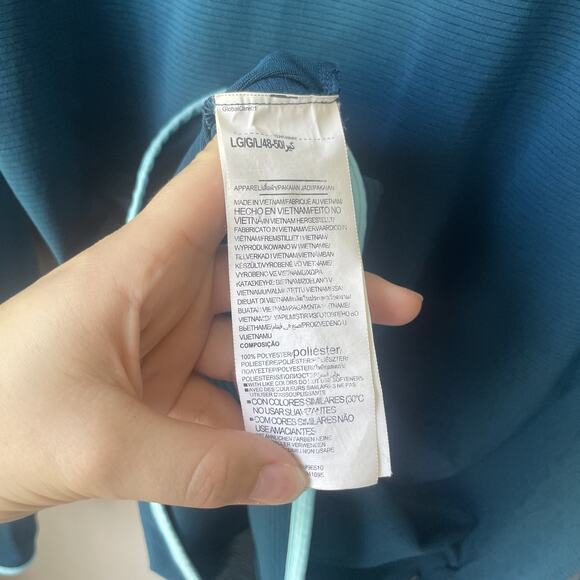 Under Armour Sweatshirt Womens Size L Blue Running Half Zip Dri-Fit Heatgear - Picture 9 of 11